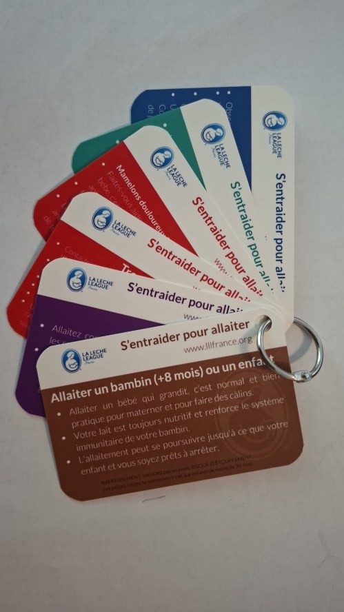 Porte-clés anneau à 6 messages porte_cartes